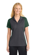 Sport-Tek Women's   Colorblock Micropique Sport-Wick   Polo
