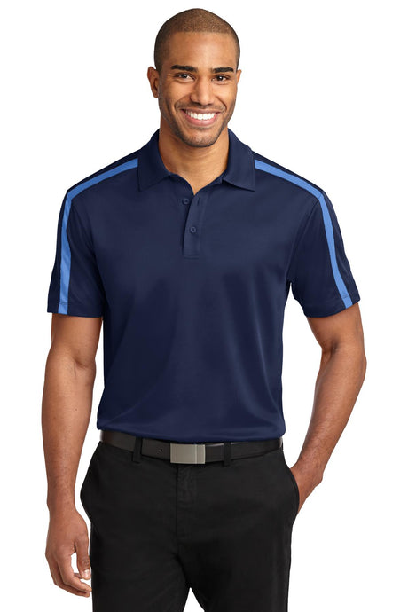 Port Authority Men's   Silk Touch Performance Colorblock Stripe Polo