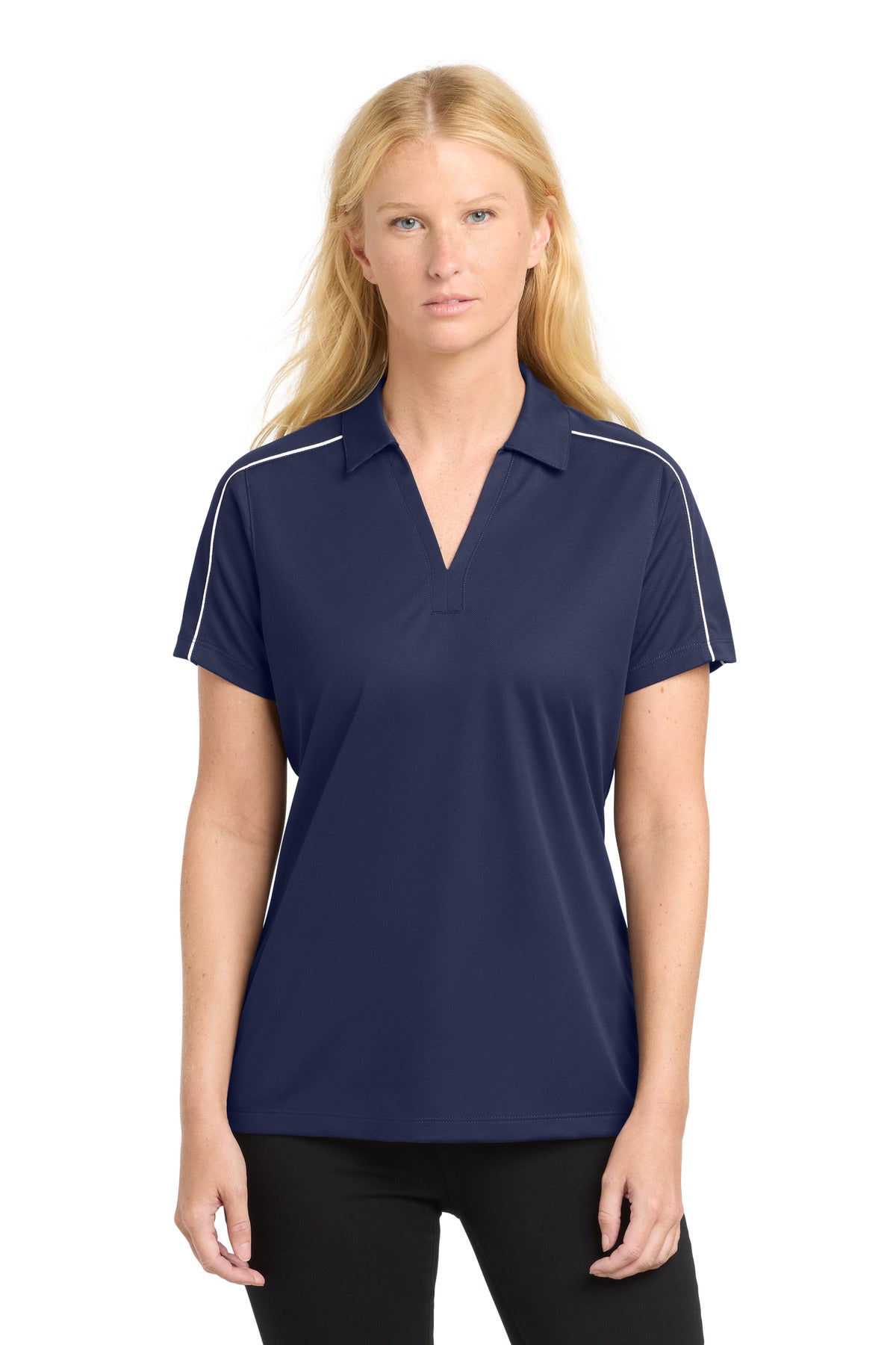 Sport-Tek Women's   Micropique Sport-Wick   Piped Polo