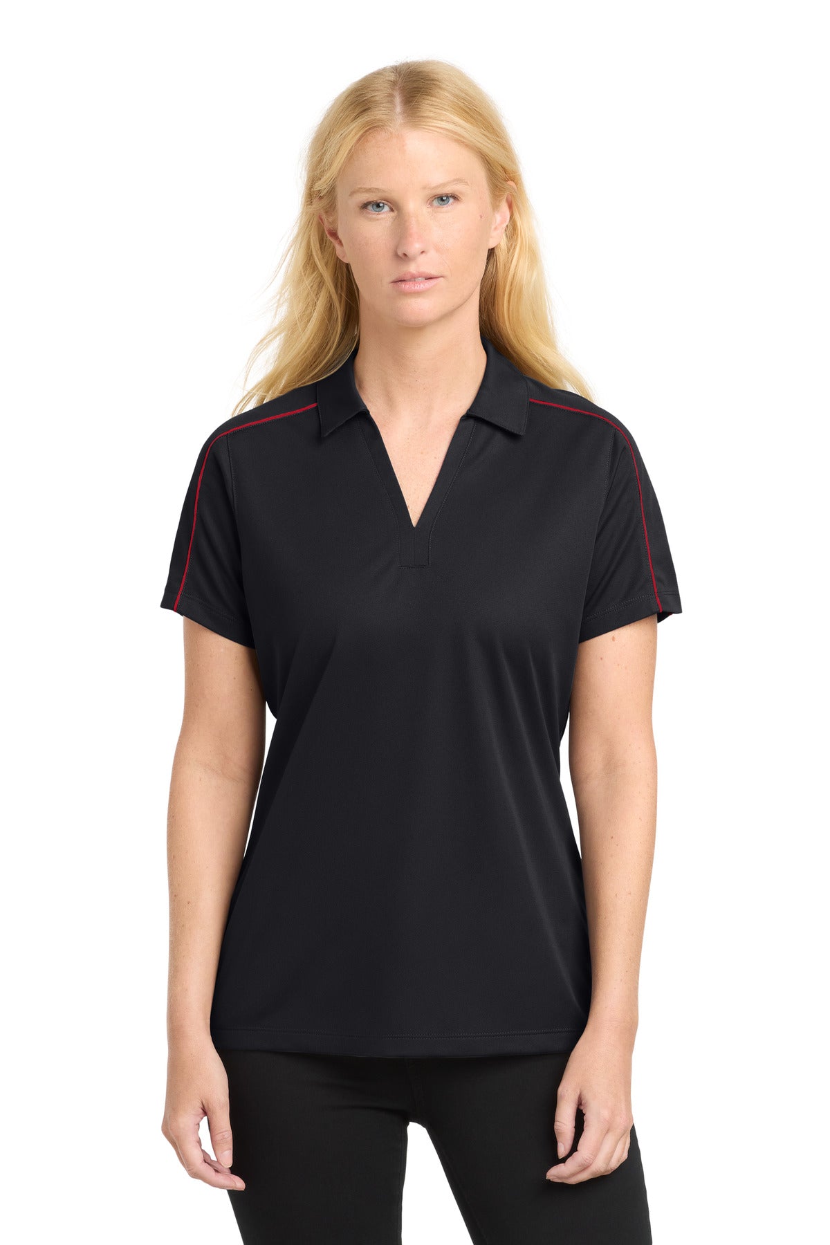 Sport-Tek Women's   Micropique Sport-Wick   Piped Polo