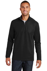 Port Authority Men's   Pinpoint Mesh 1/2-Zip