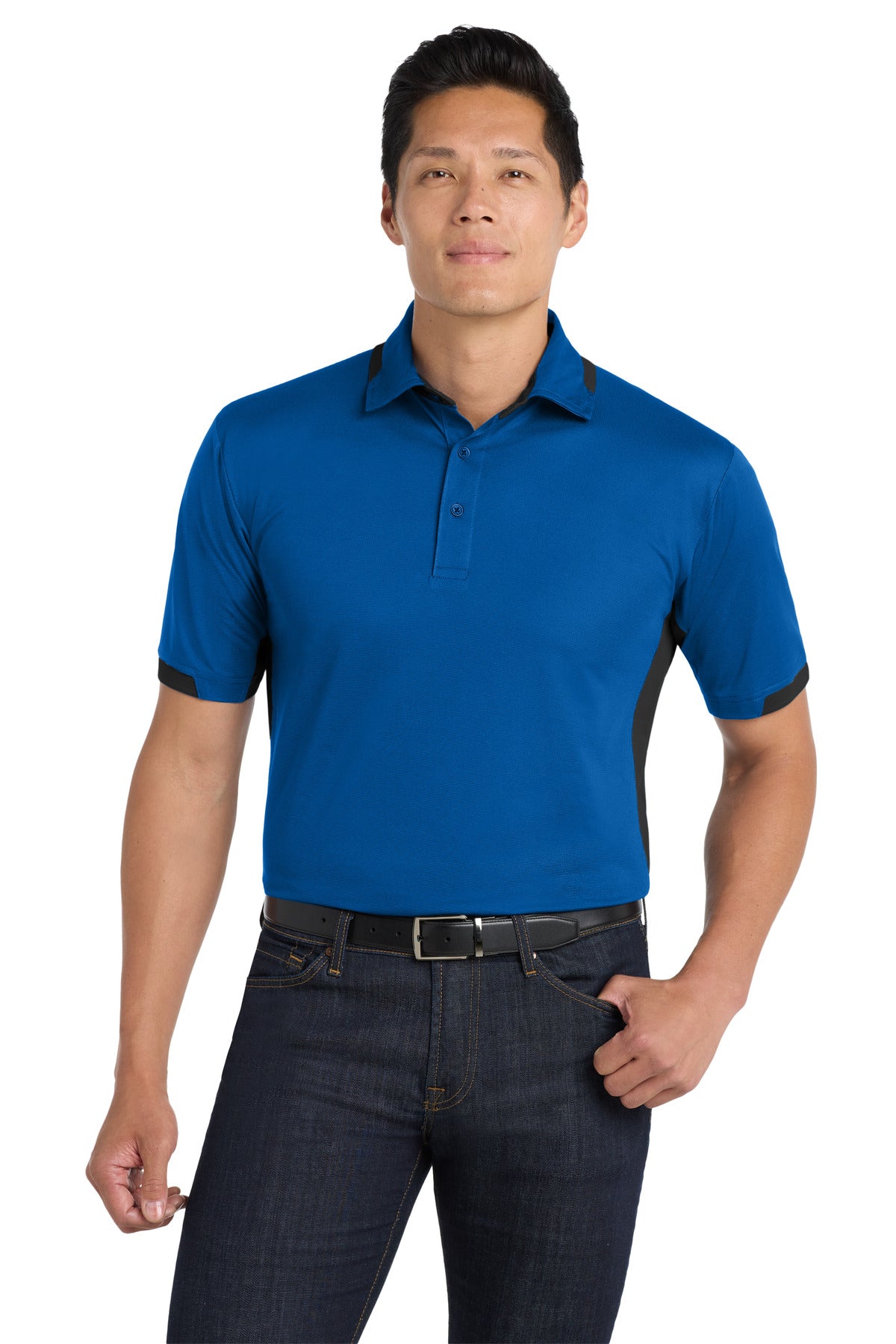 Port Authority Men's   Dry Zone   Colorblock Ottoman Polo
