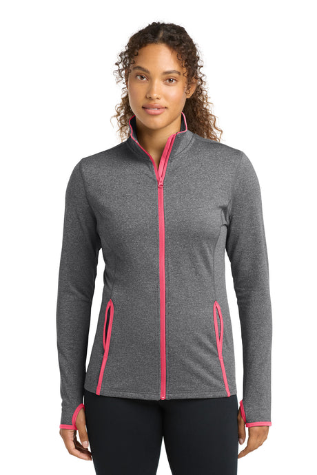 Sport-Tek Women's   Sport-Wick   Stretch Contrast Full-Zip Jacket