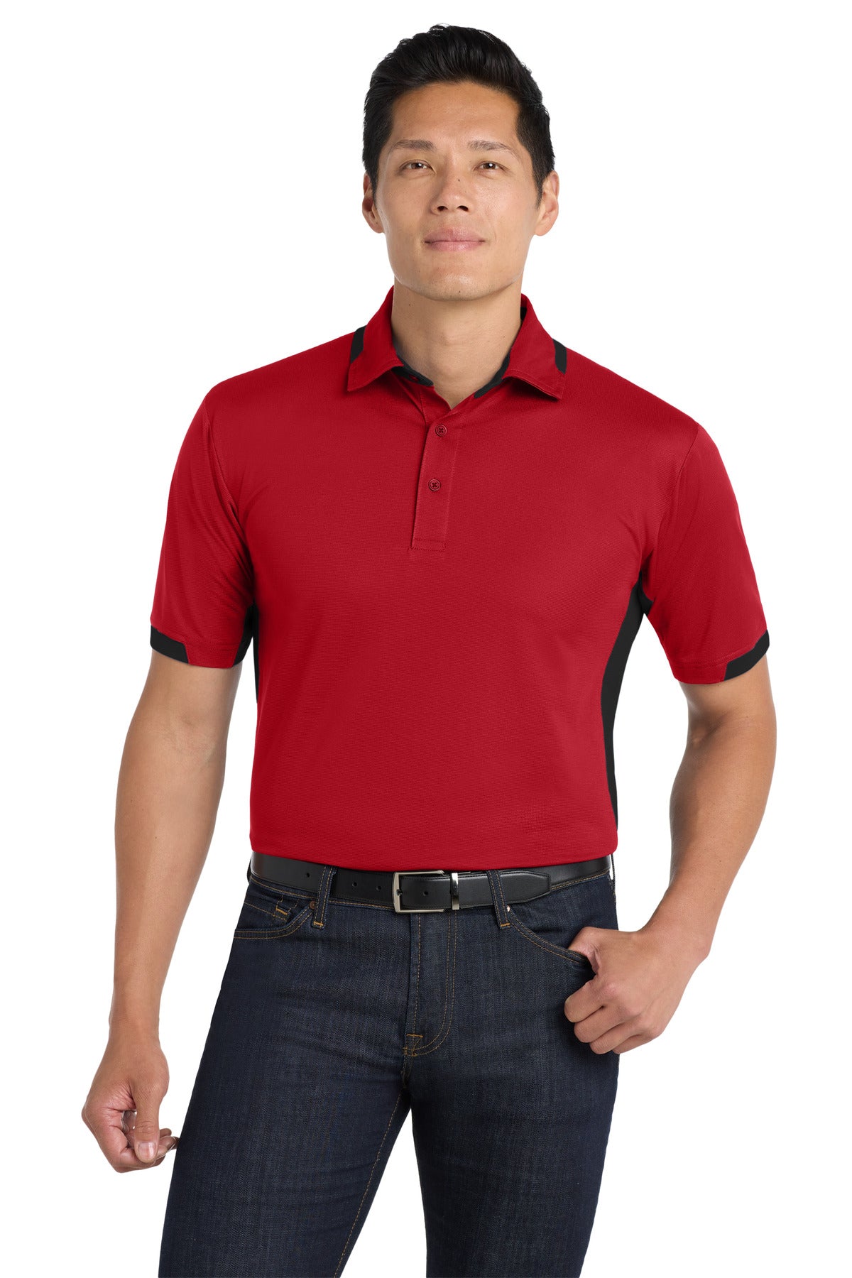 Port Authority Men's   Dry Zone   Colorblock Ottoman Polo