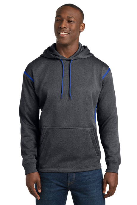 Sport-Tek Men's   Tech Fleece Colorblock Hooded Sweatshirt