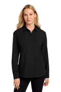 Mercer+Mettle Women's   Long Sleeve Stretch Woven Shirt MM2001