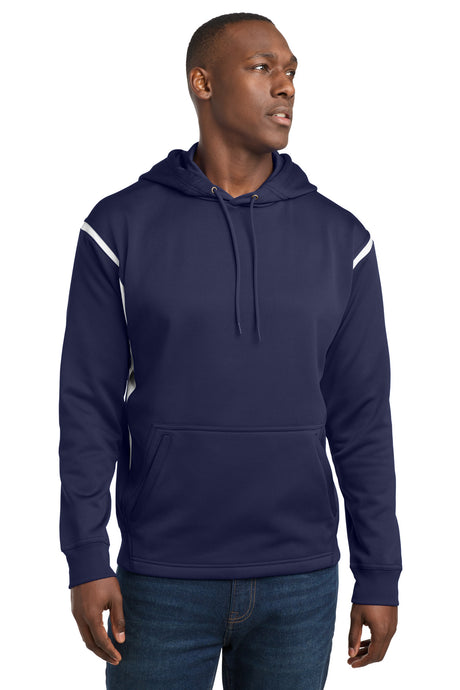 Sport-Tek Men's   Tech Fleece Colorblock Hooded Sweatshirt