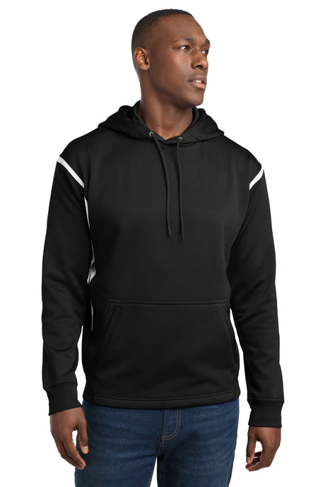 Sport-Tek Men's   Tech Fleece Colorblock Hooded Sweatshirt