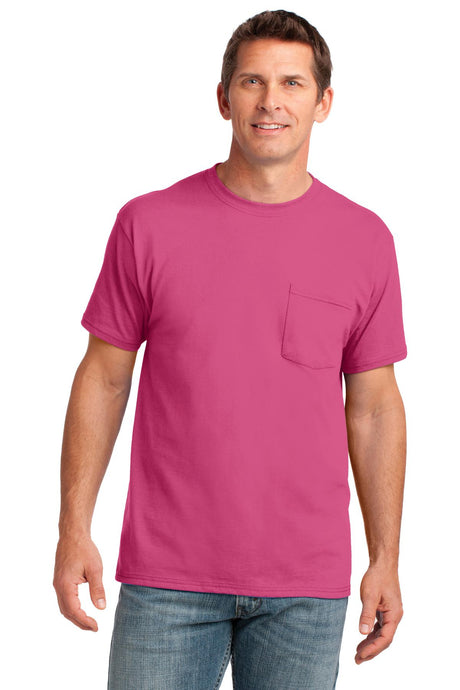 Port & Co Men's   Core Cotton Pocket Tee
