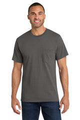 Port & Co Men's   Core Cotton Pocket Tee