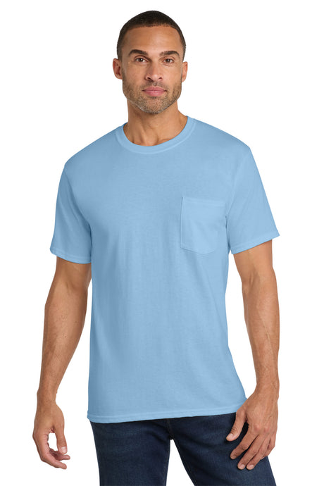 Port & Co Men's   Core Cotton Pocket Tee