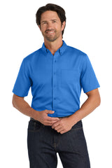 Port Authority Men's   Short Sleeve SuperPro React   Twill Shirt