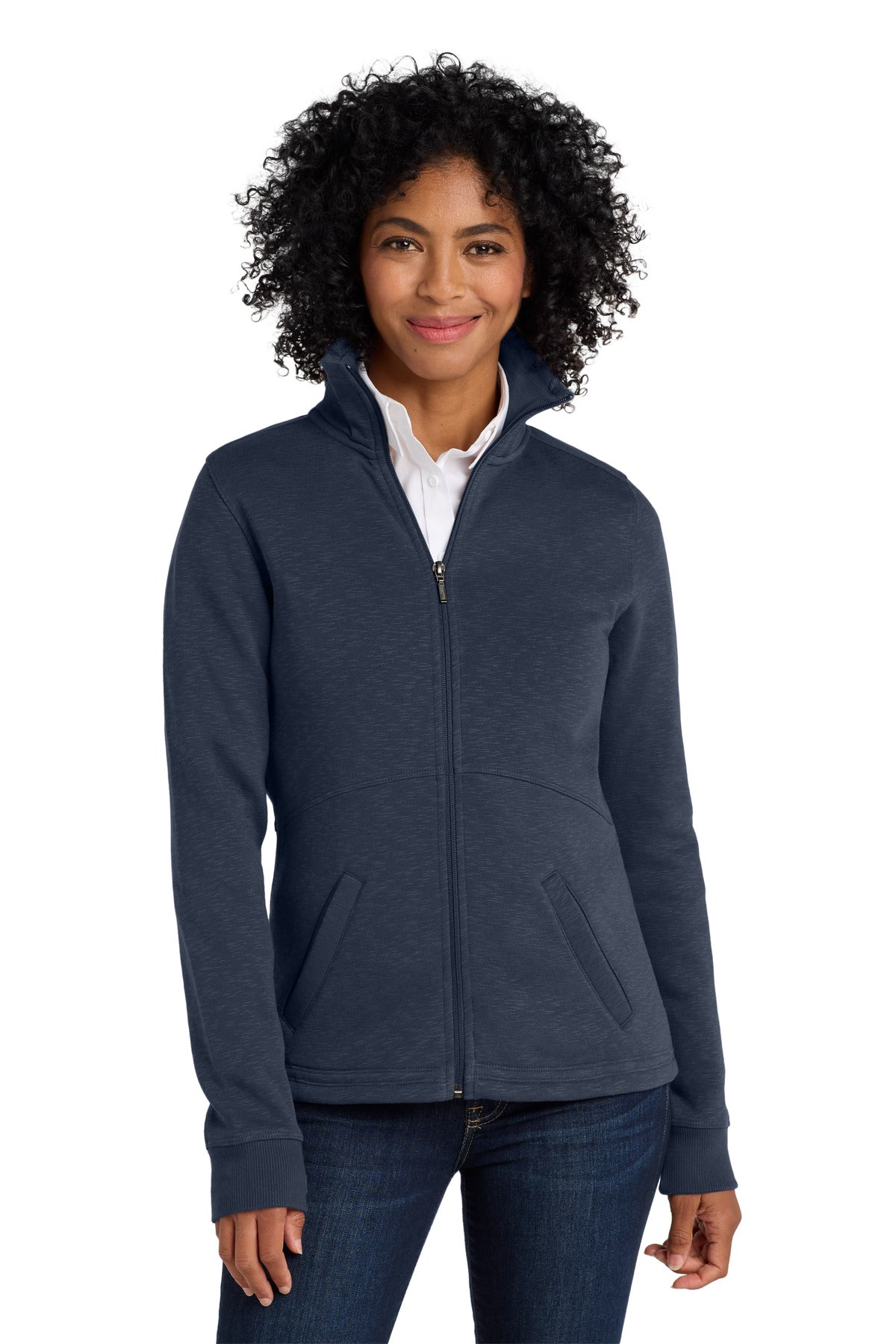 Port Authority Women's   Slub Fleece Full-Zip Jacket
