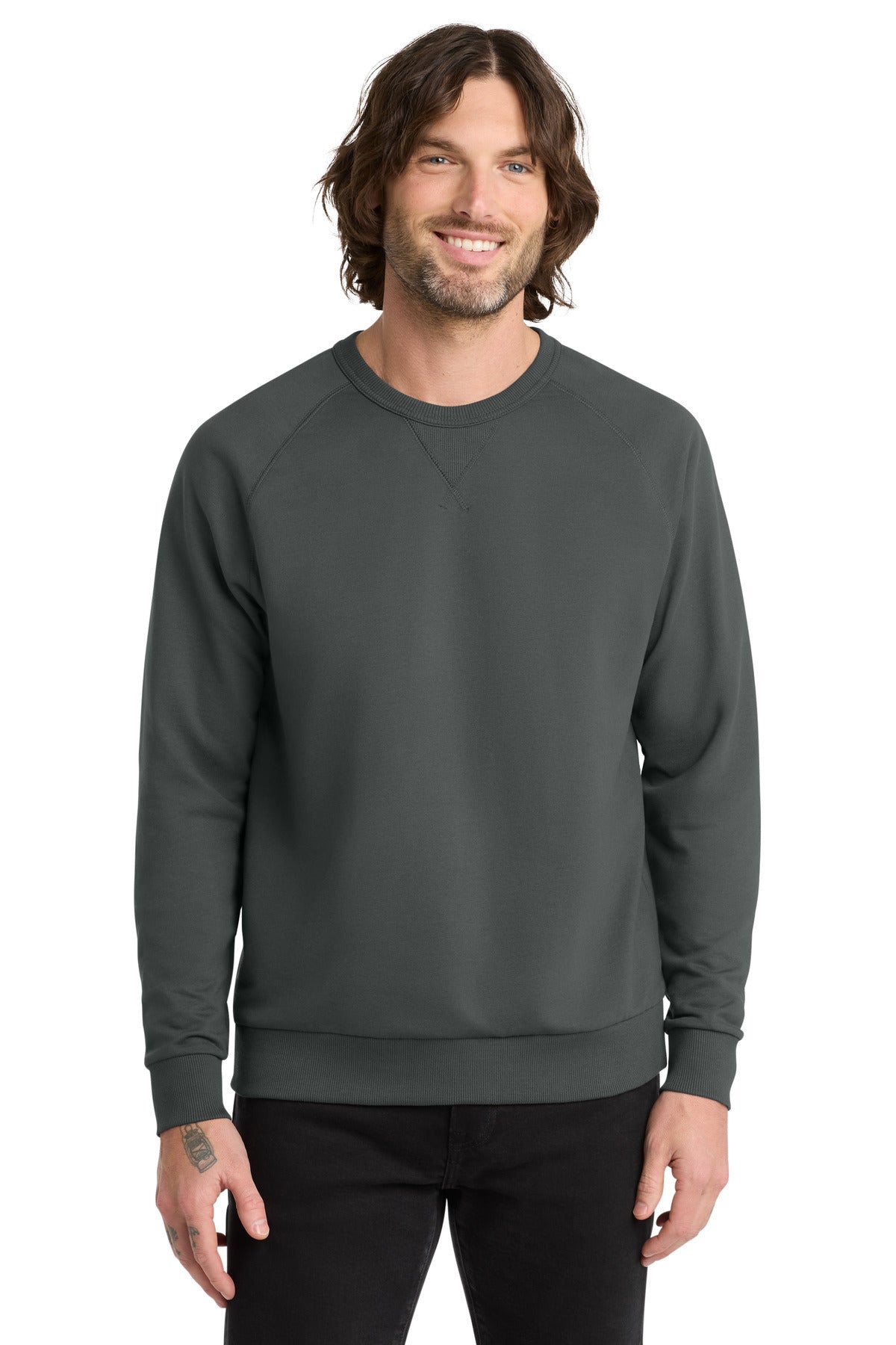 AllMade Men's   Organic French Terry Crewneck Sweatshirt AL4004