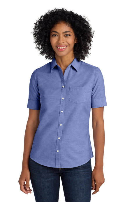 Port Authority Women's   Short Sleeve SuperPro   Oxford Shirt