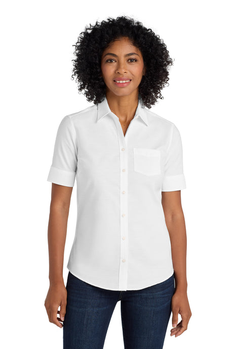 Port Authority Women's   Short Sleeve SuperPro   Oxford Shirt