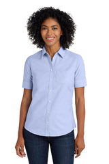 Port Authority Women's   Short Sleeve SuperPro   Oxford Shirt