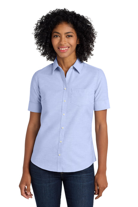 Port Authority Women's   Short Sleeve SuperPro   Oxford Shirt