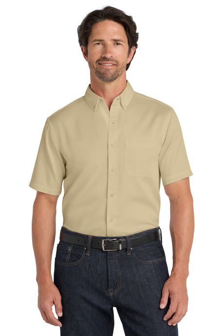 Port Authority Men's   Short Sleeve SuperPro React   Twill Shirt