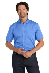 Port Authority Men's   Short Sleeve SuperPro React   Twill Shirt