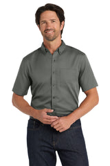Port Authority Men's   Short Sleeve SuperPro React   Twill Shirt