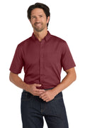 Port Authority Men's   Short Sleeve SuperPro React   Twill Shirt