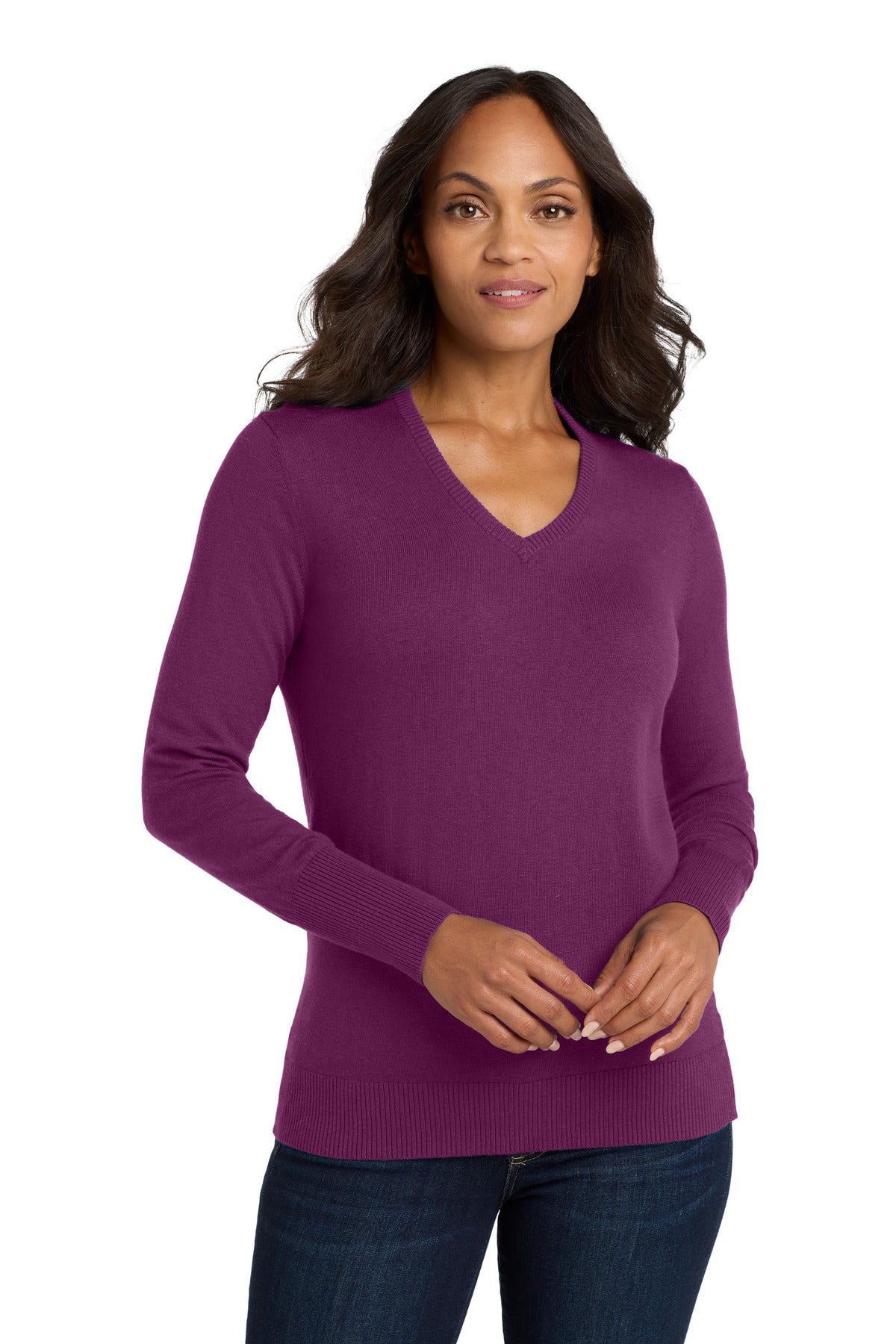 Port Authority Women's   V-Neck Sweater