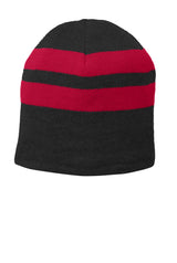 Port Authority Men's   Fleece-Lined Striped Beanie Cap