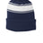 Sport-Tek Men's   Stripe Pom Pom Beanie