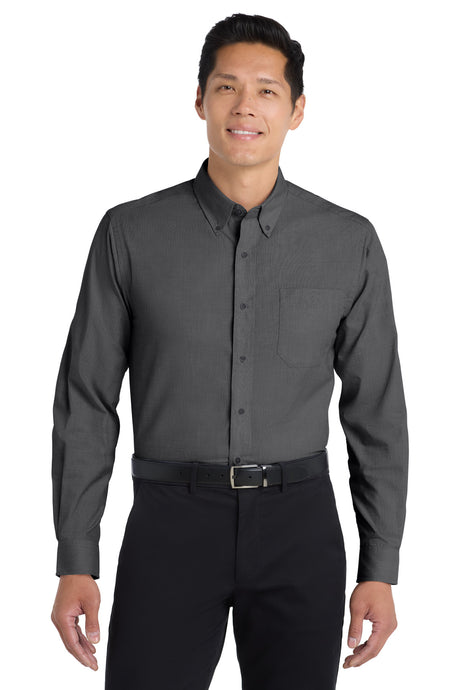 Port Authority Men's   Tall Crosshatch Easy Care Shirt