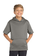 Sport-Tek Youth    Sport-Wick    Fleece Short Sleeve Hooded Pullover