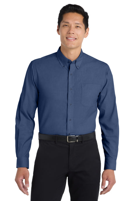 Port Authority Men's   Tall Crosshatch Easy Care Shirt