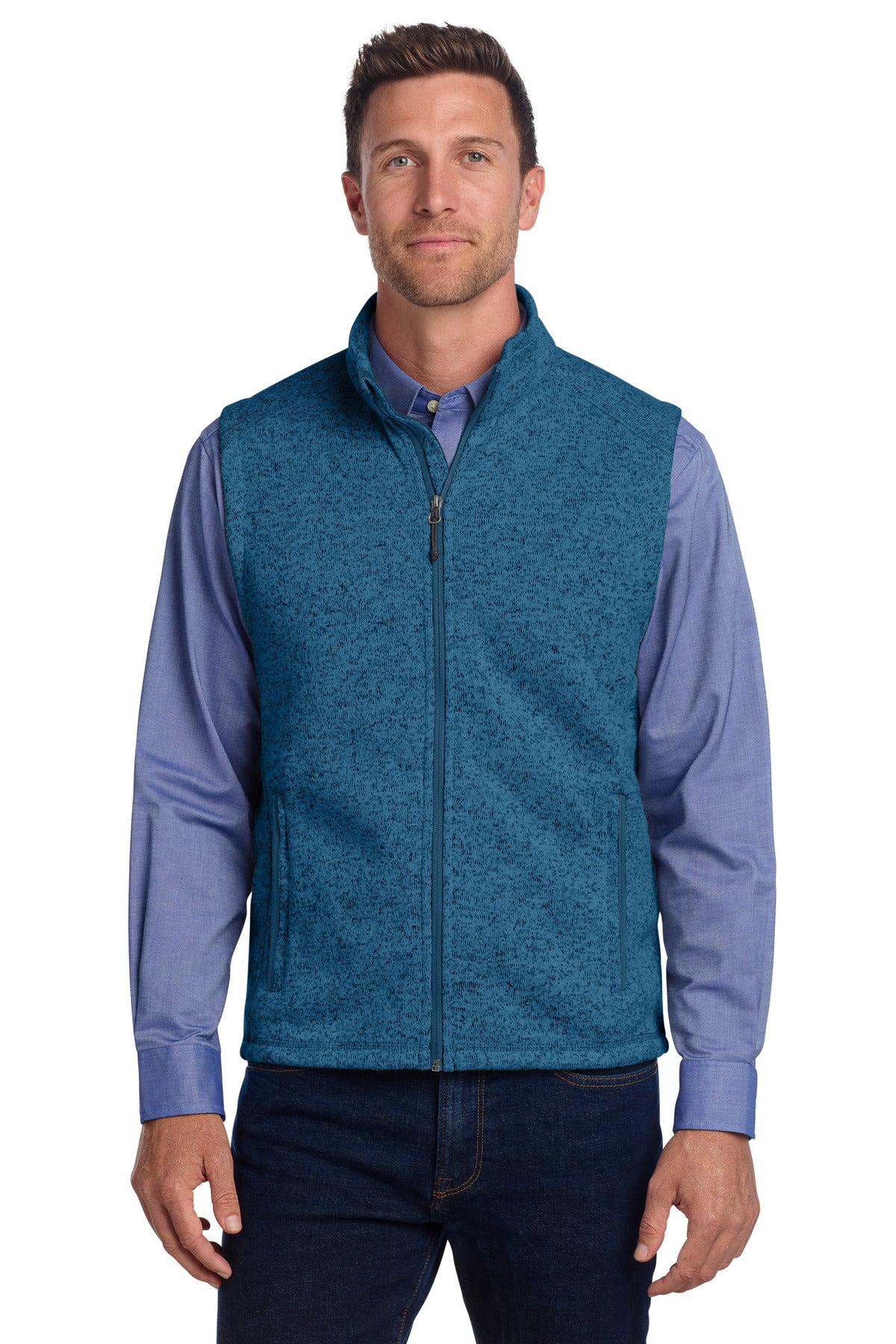 Port Authority Men's    Sweater Fleece Vest F236