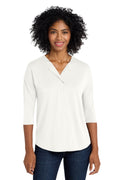 Port Authority Women's   Concept 3/4-Sleeve Soft Split Neck Top
