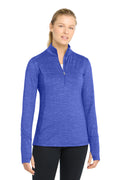 Sport-Tek Women's    Sport-Wick    Stretch Reflective Heather 1/2-Zip Pullover