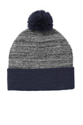 Sport-Tek Men's    Heather Pom Pom Beanie STC41