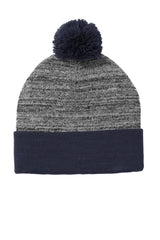 Sport-Tek Men's    Heather Pom Pom Beanie STC41