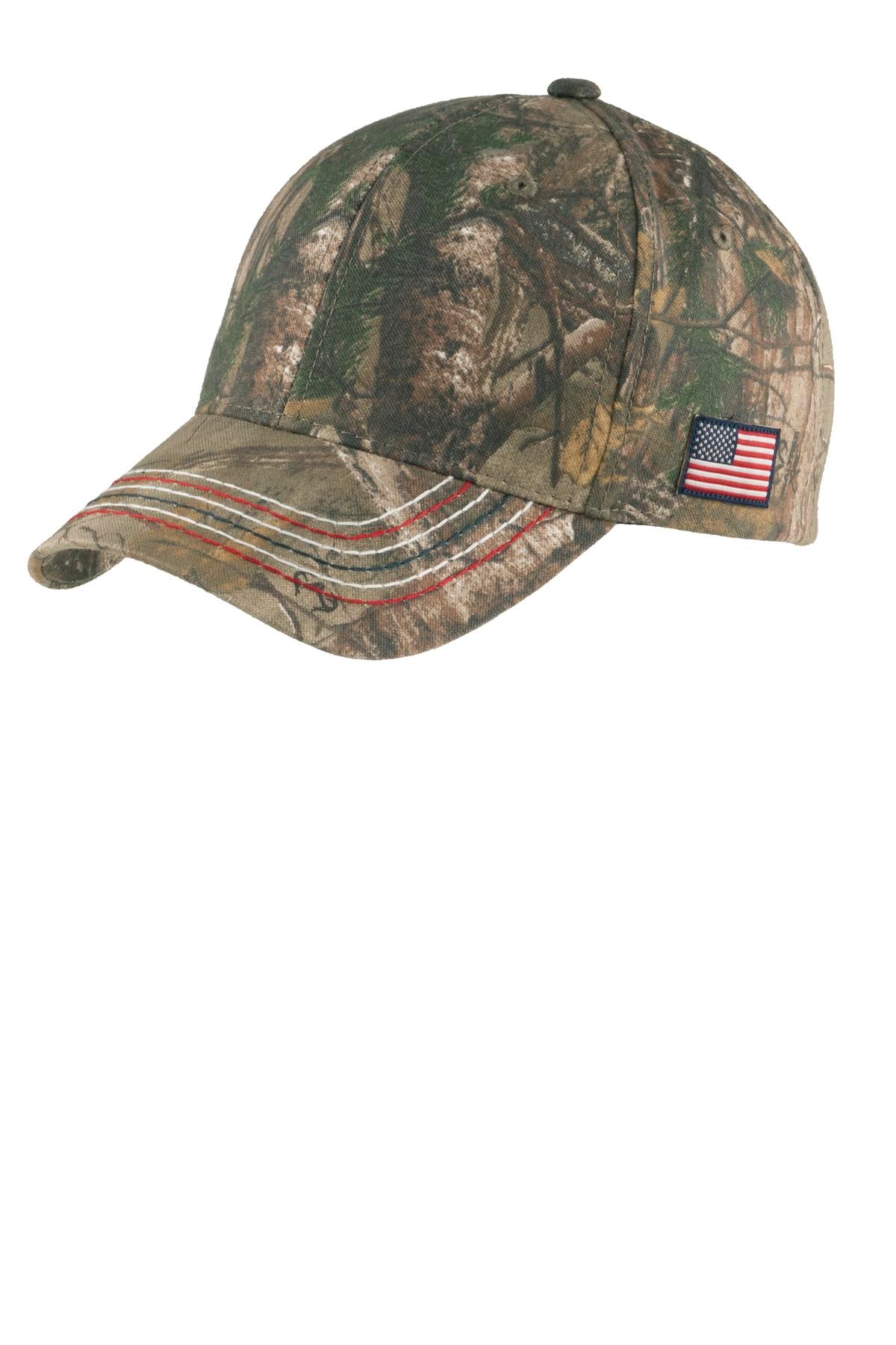 Port Authority    Americana Contrast Stitch Camouflage Cap
