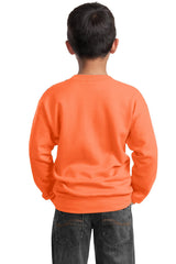 Port & Co Youth   Core Fleece Crewneck Sweatshirt-2