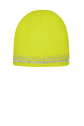 CornerStone Men's     Lined Enhanced Visibility with Reflective Stripes Beanie CS804