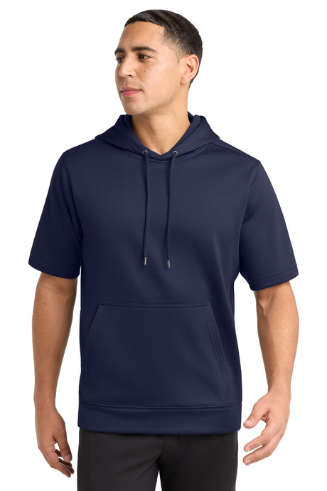 Sport-Tek Men's    Sport-Wick    Fleece Short Sleeve Hooded Pullover