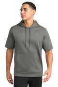 Sport-Tek Men's    Sport-Wick    Fleece Short Sleeve Hooded Pullover
