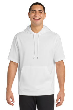 Sport-Tek Men's    Sport-Wick    Fleece Short Sleeve Hooded Pullover