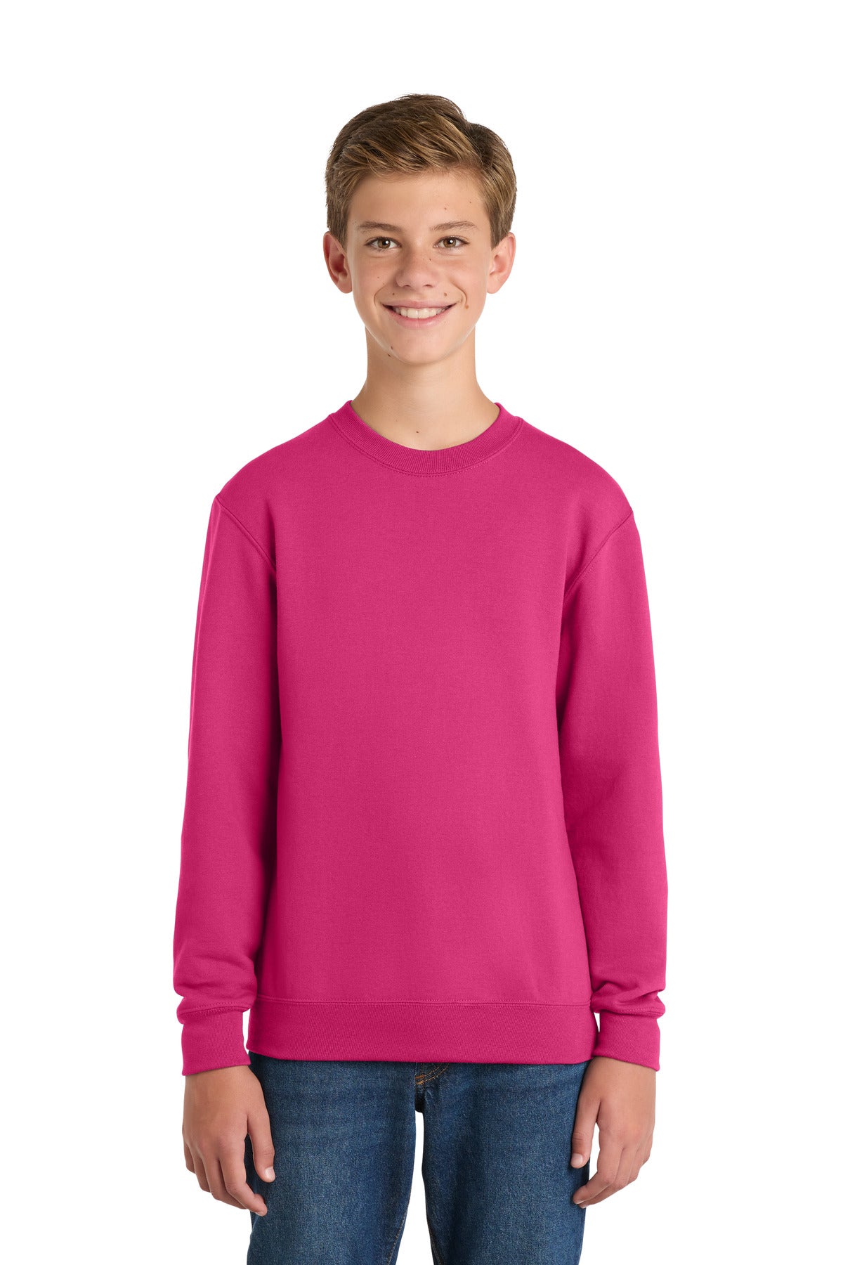 Port & Co Youth   Core Fleece Crewneck Sweatshirt