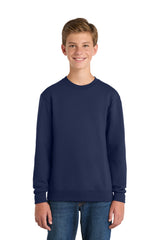 Port & Co Youth   Core Fleece Crewneck Sweatshirt