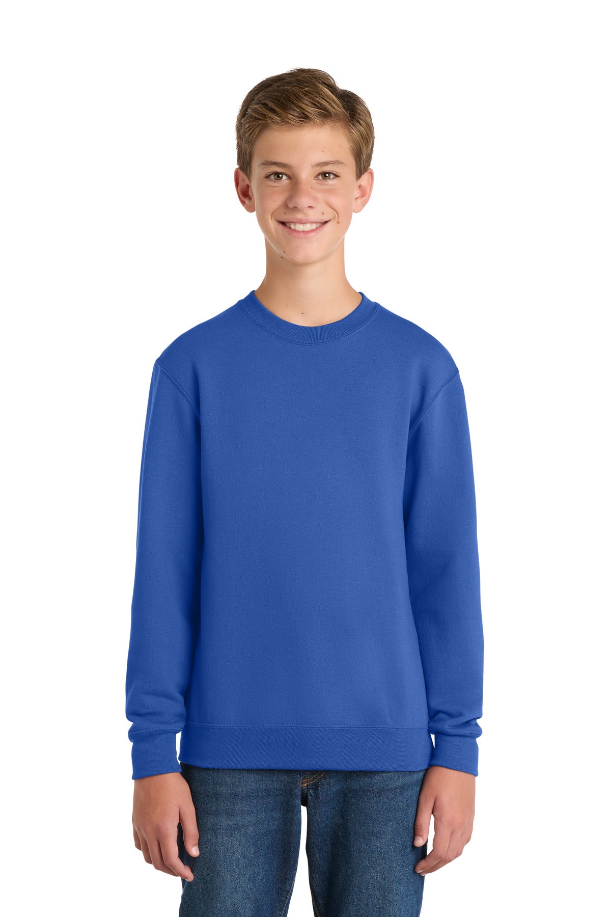 Port & Co Youth   Core Fleece Crewneck Sweatshirt