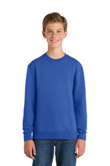 Port & Co Youth   Core Fleece Crewneck Sweatshirt