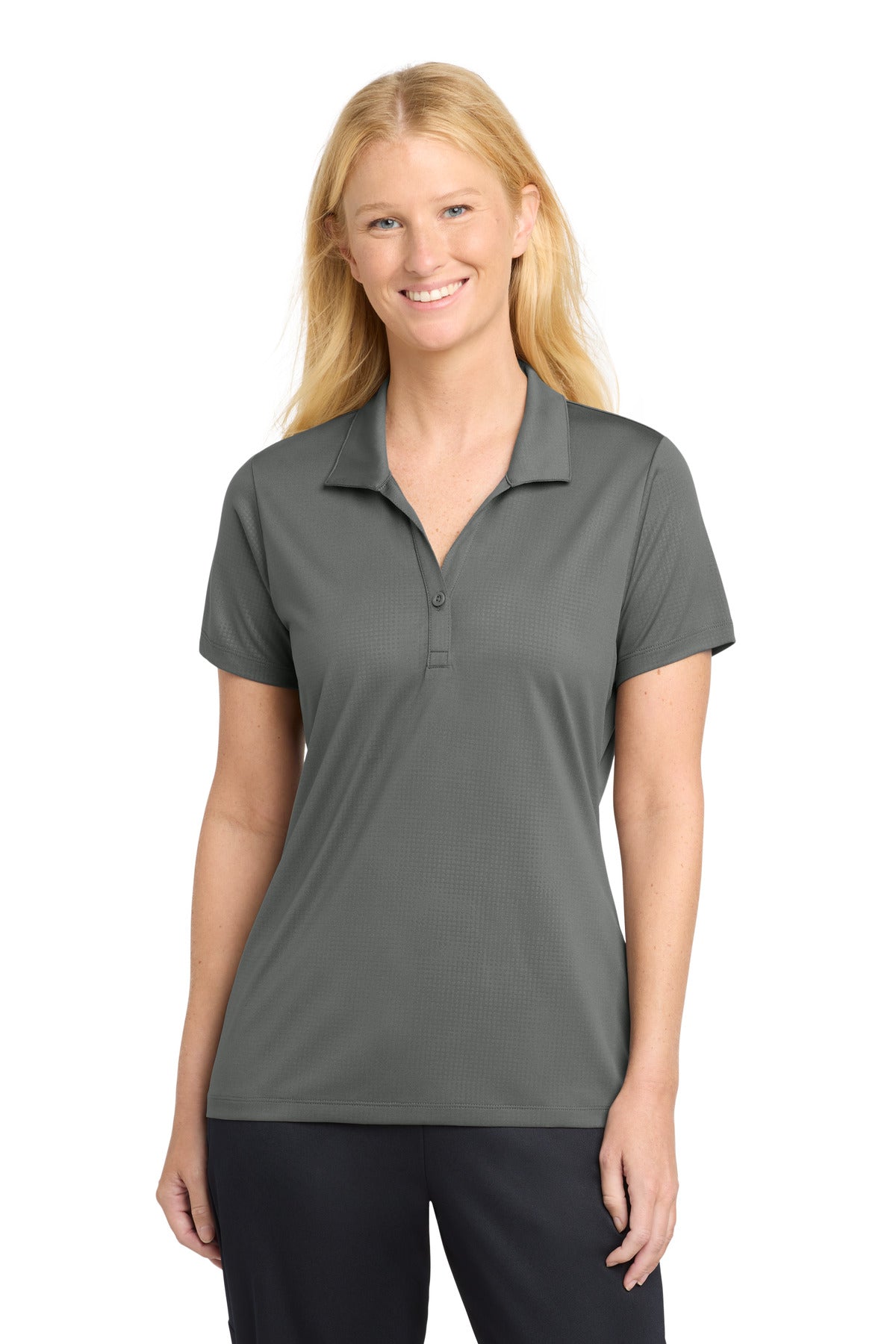 Sport-Tek Women's   Embossed PosiCharge   Tough Polo