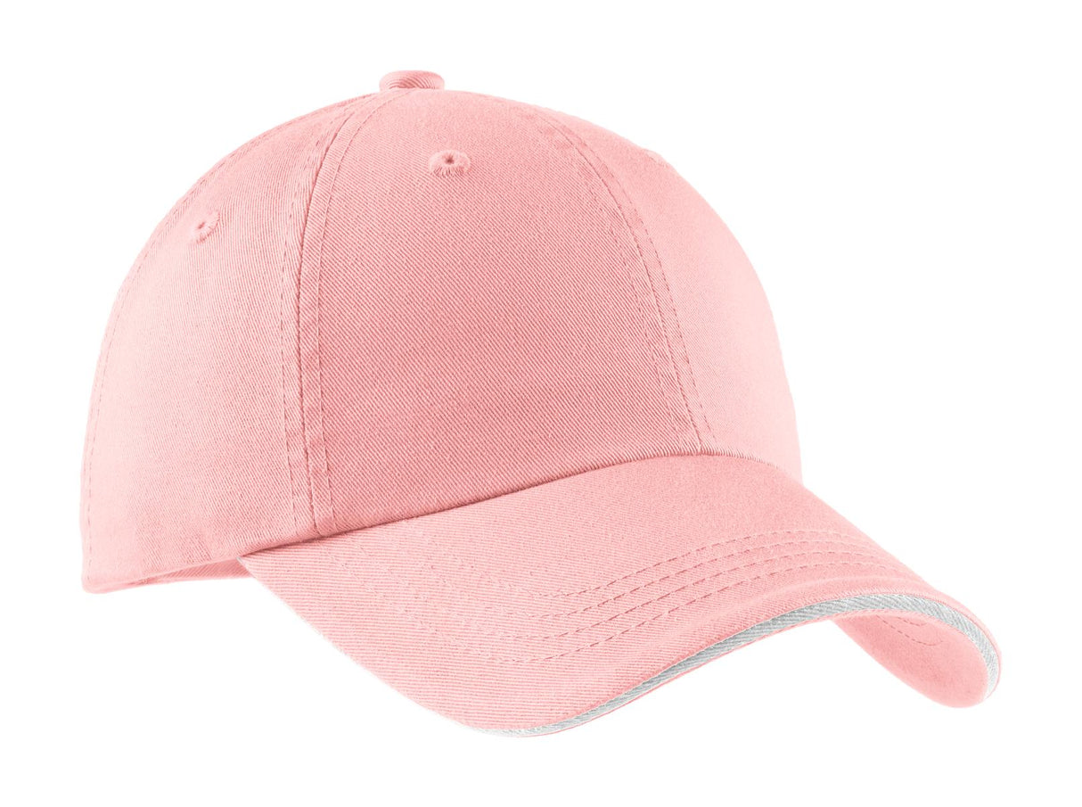 Port Authority    Sandwich Bill Cap with Striped Closure