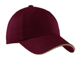 Port Authority    Sandwich Bill Cap with Striped Closure-1